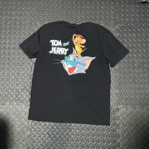 Tom and Jerry Black Graphic Tee